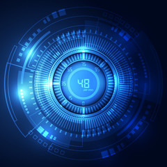 abstract technology background, vector illustration