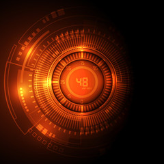 abstract technology background, vector illustration