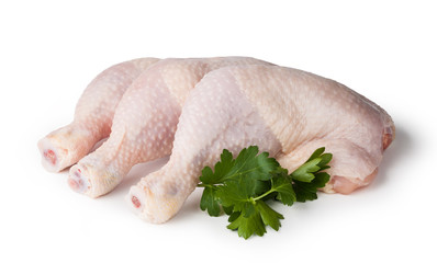 Pieces of raw chicken meat © Gresei