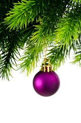 Christmas decoration isolated on the white