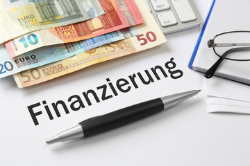 Fototapeta premium Finanzierung