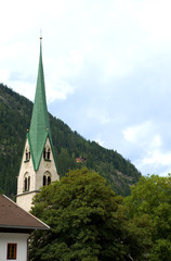 Pfarrkirche in Mayrhofen - Zillertal -  Alpen