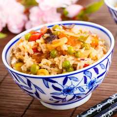 fried rice - gebratener Reis