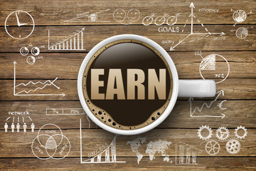 Earn / Business concept