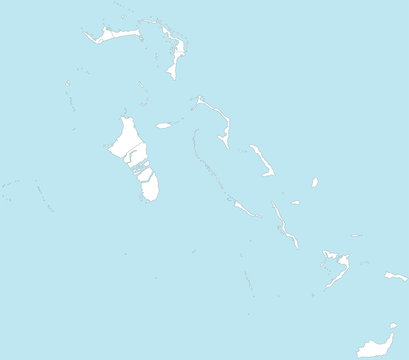 Karte der Bahamas