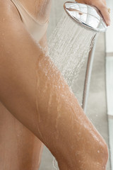Under the shower