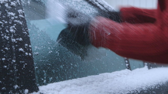 Winter Driving - Scraping Ice