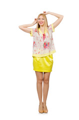 Young woman in fashion concept