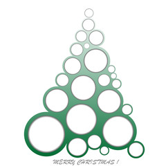 Abstract Christmas made of circles