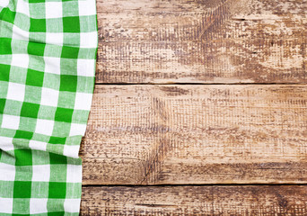 tablecloth on wooden table