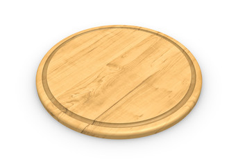 Wooden board isolated on white background