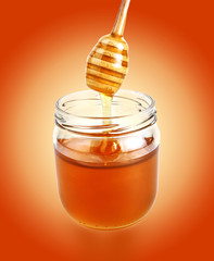 Fototapeta na wymiar Honey jar
