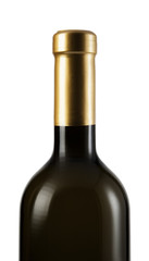wine bottle isolated on white background