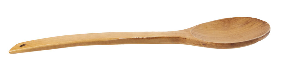 Wooden spoon isolated