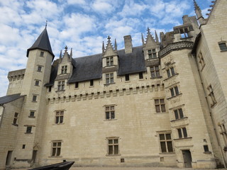Maine-et-Loire - Montsoreau - Façade du château côté cour