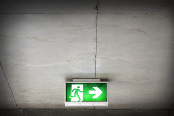 Schild Notausgang 