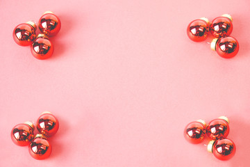 Christmas balls background