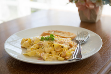 fettuccine carbonara