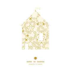 Vector abstract swirls old paper texture house silhouette