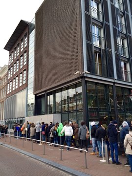 Amsterdam, Fila Alla Casa Di Anna Frank - Olanda