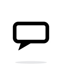 Naklejka premium Rectangular bubble icon on white background.