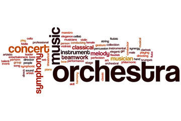Orchestra word cloud © ibreakstock