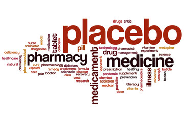 Fototapeta premium Placebo word cloud