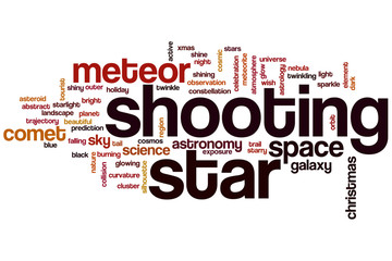 Shooting star word cloud