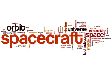 Spacecraft word cloud