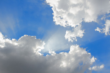 Obraz na płótnie Canvas Blue sky and cloud