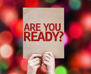 Are You Ready? card with colorful background