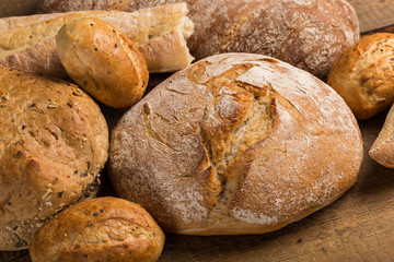 Close-up of traditional bread