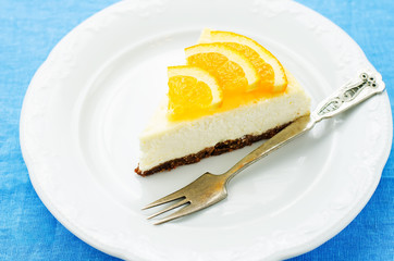 slice of new York cheesecake