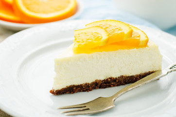 slice of new York cheesecake