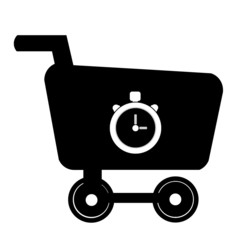 Chronomètre dans un caddie