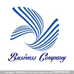 abstract business logo vector