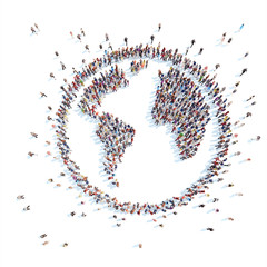 People in the form of a earth.