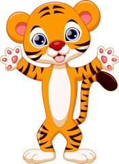 Cute tiger cartoon