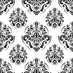 Damask Seamless Vector Pattern. Orient Background