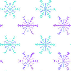 seamless snowflake pattern