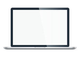 Laptop isolated on white background