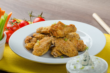 Crispy chicken wings