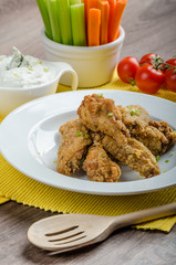 Crispy chicken wings