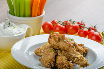 Crispy chicken wings