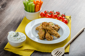 Crispy chicken wings