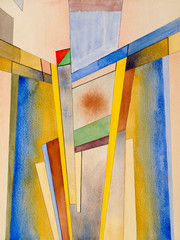 an abstract watercolor painting