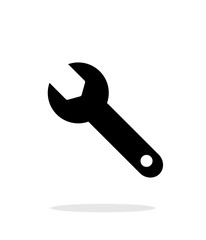 Repair Wrench icon on white background.