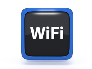 wifi square icon on white background