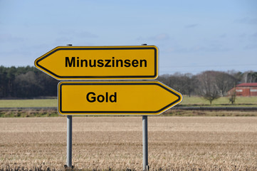 Minuszinsen, Gold, Edelmetall, Negativzins, Kapital, Rendite