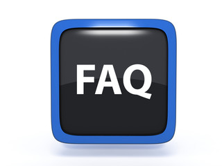 faq square icon on white background